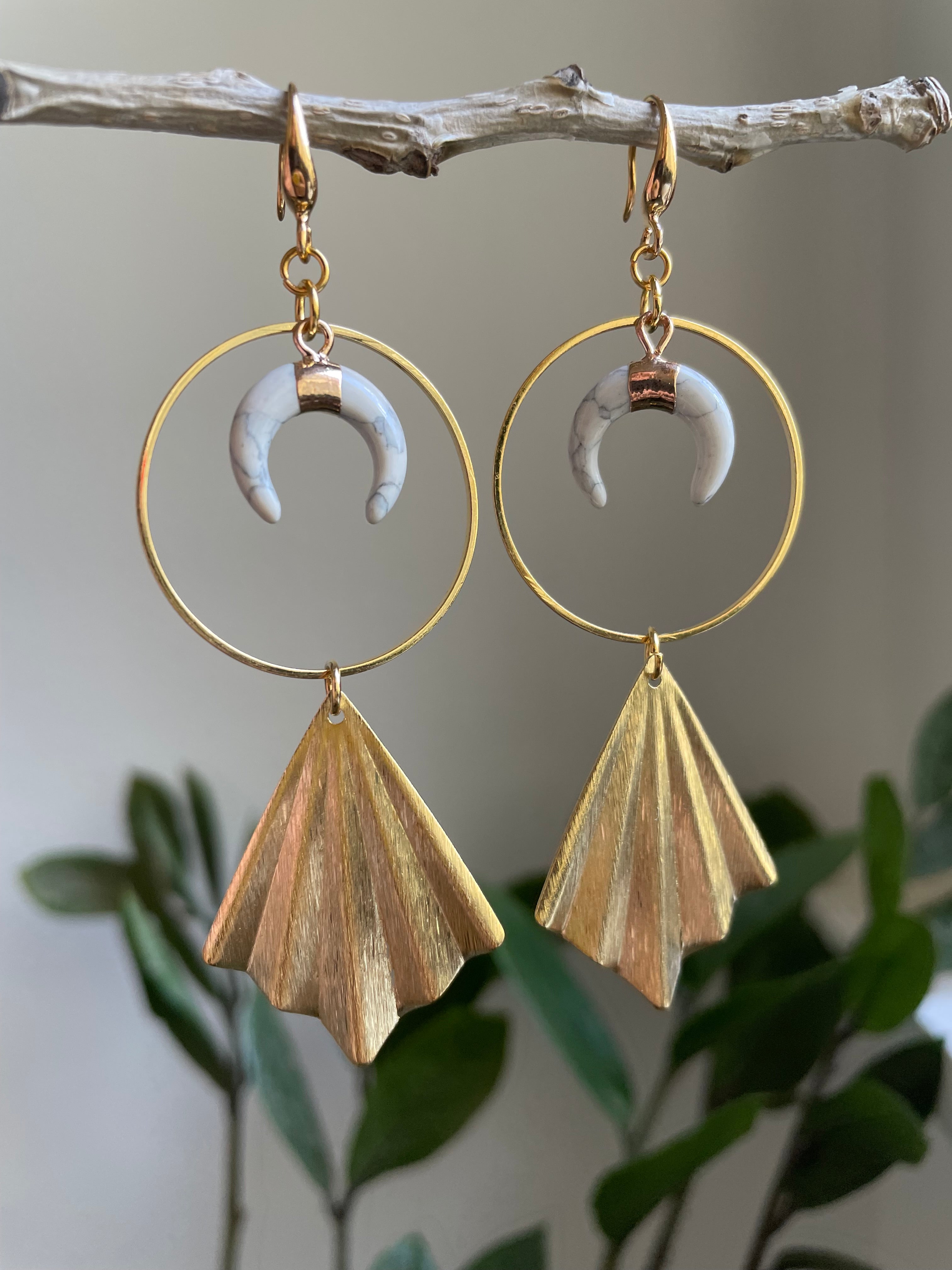 Crystal Moon Statement Earrings