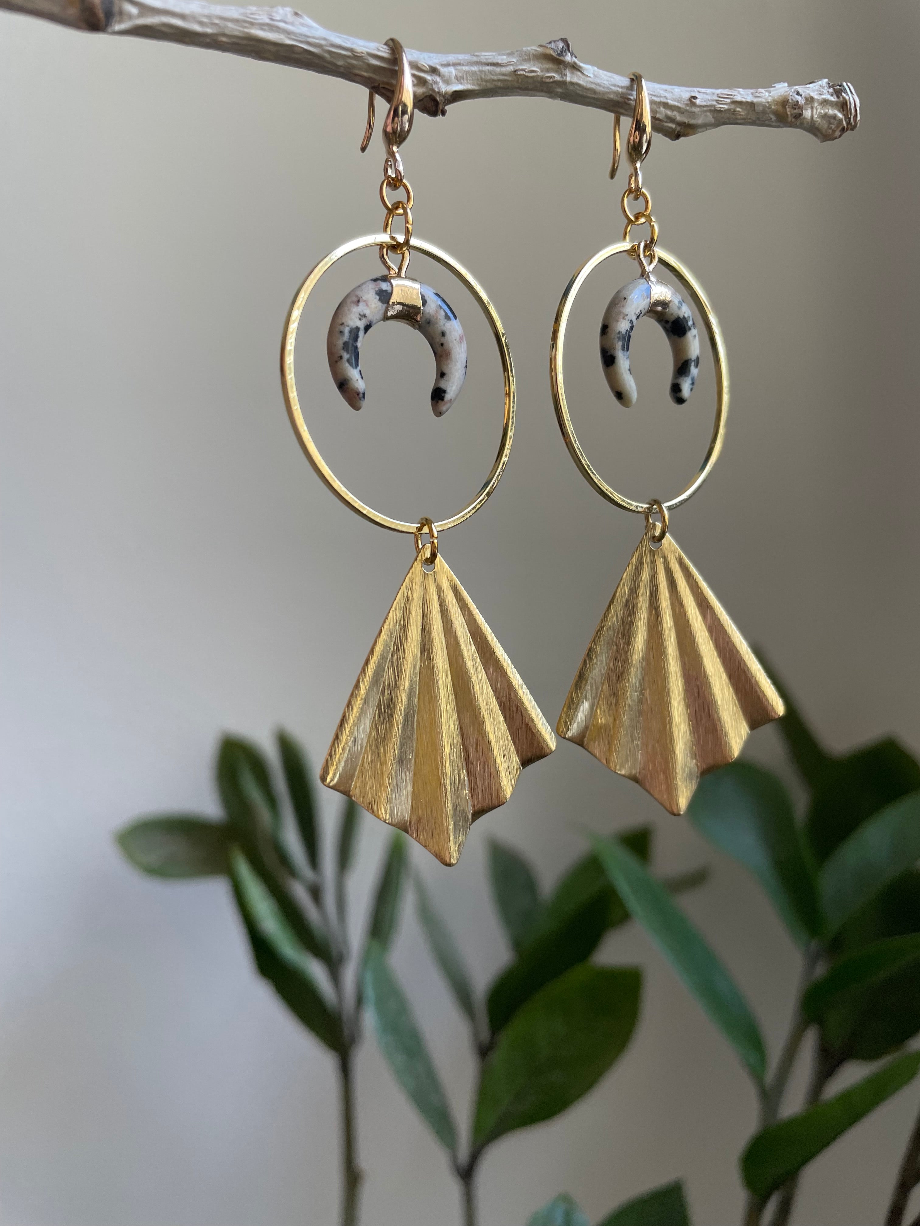 Crystal Moon Statement Earrings
